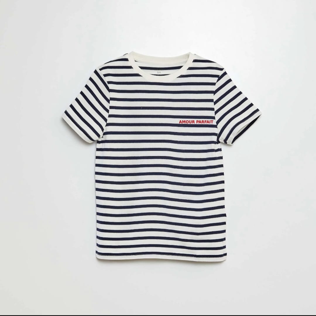 T-SHIRT MARINIERE GARCON
