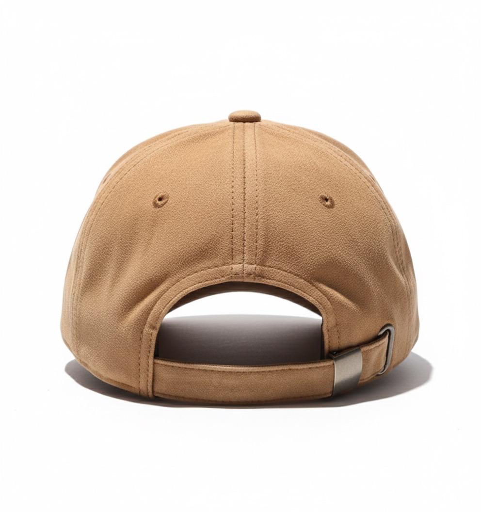 Brown cap with 'COSP ELLES' text on a gray background