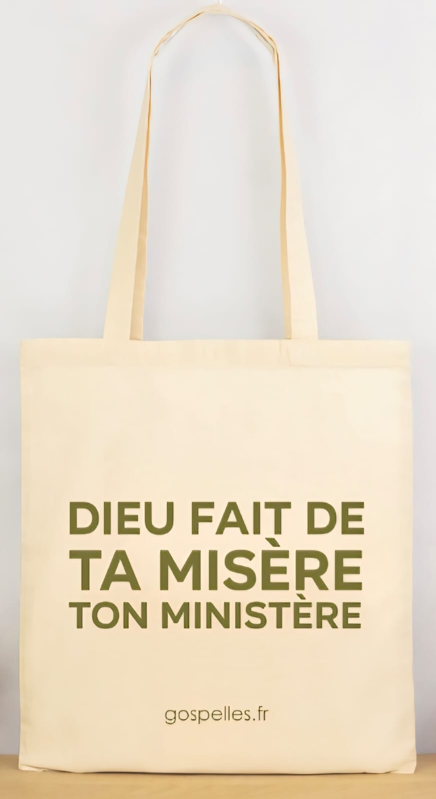 "DIEU FAIT DE TA MISERE, TON MINISTERE" TOTEBAG