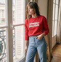 SWEATSHIRT MOLLETONNÉ "AMOUR PARFAIT" IMPRIMÉ