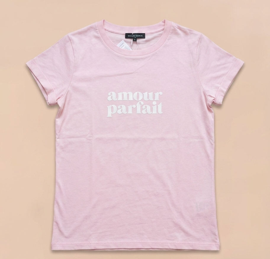 T-SHIRT AMOUR PARFAIT ROSE PÂLE